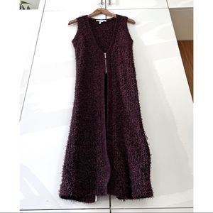 BCBGeneration Waffle Stitch Sweater Cardigan Vest